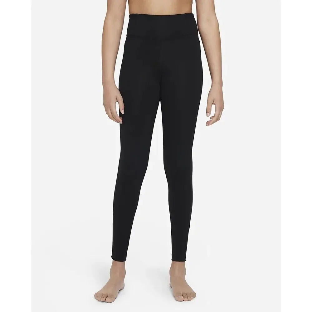Nike Girls' Dri-FIT High Rise Leggings Older Kids Black Size Small